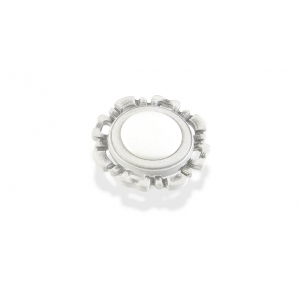 033 000 серебро прованс/белый ручка-грибок FB